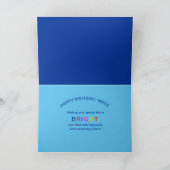 Birthday, NIECE, Dragon Kaleidoscope Group Karte (Innenseite)