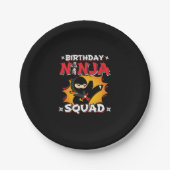 Birthday Ninja Squad Party Theme - Ninja Birthday Pappteller (Vorderseite)