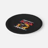 Birthday Ninja Squad Party Theme - Ninja Birthday Pappteller (Schrägansicht)