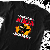 Birthday Ninja Squad Party Theme - Ninja Birthday T-Shirt