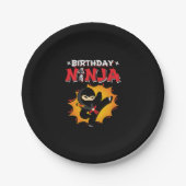 Birthday Ninja Theme Party - Birthday Ninja Design Pappteller (Vorderseite)