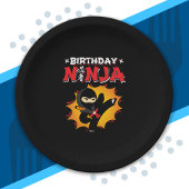 Birthday Ninja Theme Party - Birthday Ninja Design Pappteller