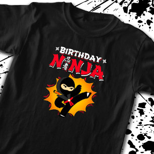 Birthday Ninja Theme Party - Birthday Ninja Design T-Shirt