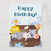 Birthday Noah's Ark Postkarte (Vorderseite)