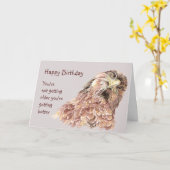 Birthday Not Getting Older Getting Better Humor Karte (Gelbe Blume)