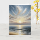 Birthday Ocean Sunrise Seascape Karte (Gelbe Blume)