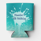 Birthday ocean water splash kids party dosenkühler (Vorderseite)