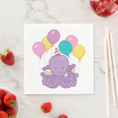Birthday Octopus Serviette (Beispiel)