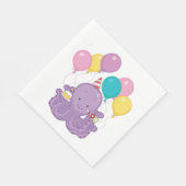 Birthday Octopus Serviette (Ecke)