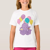 Birthday Octopus T-Shirt (Vorderseite)