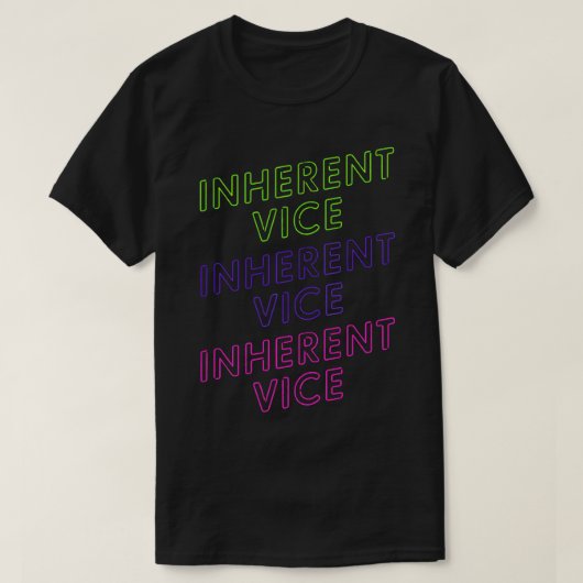 Birthday Ohrts Inherent Vice by Thomas Pynchon T-Shirt (Design vorne)