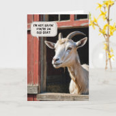  Birthday Old Goat In Barn Karte (Gelbe Blume)