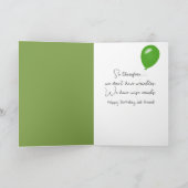 Birthday Old Ladies Chatting on a Lake Bench Karte (Innenseite)