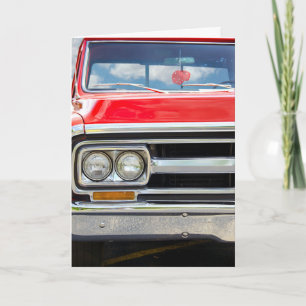 Birthday Old Red Truck Karte