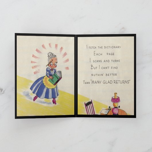 Birthday Oma Karte (Innenseite)