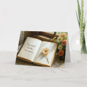 Birthday Open Vintage Journal Karte (Vorderseite)