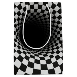 Birthday Optical Illusion Black Hole Mittlere Geschenktüte