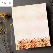 Birthday orange fall florale Budget Einladung