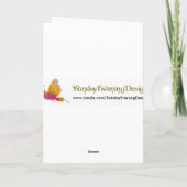 Birthday Orangutan Karte (Rückseite)