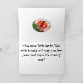 Birthday Orchids Karte (Innenseite)