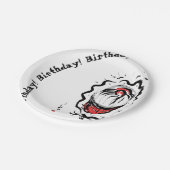 Birthday Oriental Cupcake Pappteller (Schrägansicht)