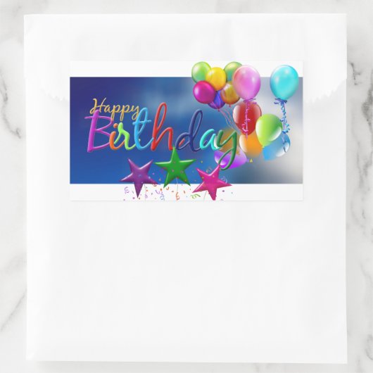 BIRTHDAY OVAL STICKER (Tasche)