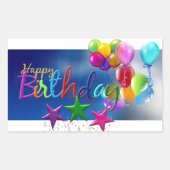 BIRTHDAY OVAL STICKER (Vorderseite)