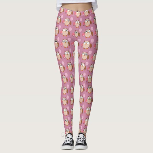 Birthday Owl Leggings (Vorderseite)