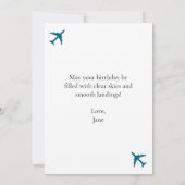 Birthday P-51 Vintages militärisches Flugzeug (Rückseite)