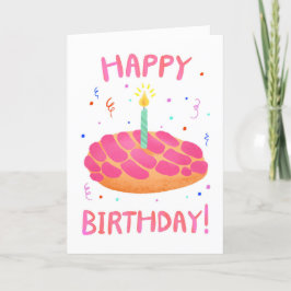 Birthday Pan Dulce Concha Karte