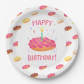 Birthday Pan Dulce Concha Pappteller (Vorderseite)