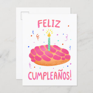Birthday Pan Dulce Concha, Spanisch Postkarte