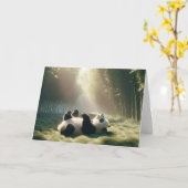 Birthday Panda Bear in Sunshine Karte (Gelbe Blume)