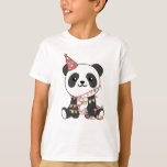 Birthday Panda For Kids A Birthday T-Shirt<br><div class="desc">A birthday panda for the birthday party. Pandas are cute animals and the favorite animal of many boys and girls. A funny animal for a boy or girl's birthday.</div>