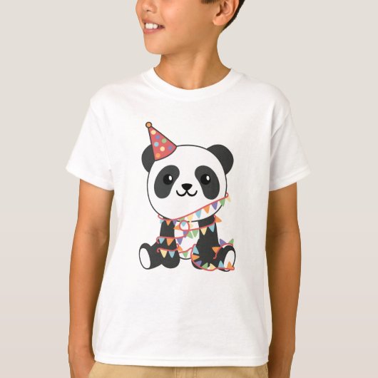 Birthday Panda For Kids A Birthday T-Shirt (Vorderseite)