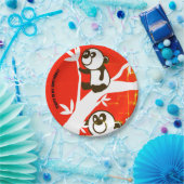 Birthday Pandas Pappteller (Party)