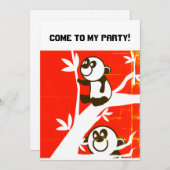 Birthday Pandas Save The Date (Vorne/Hinten)