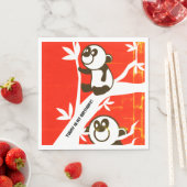 Birthday Pandas Serviette (Beispiel)