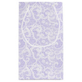 Birthday Pansy Basket on Lace Kleine Geschenktüte (Rückseite)