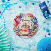 Birthday Paper Plate Pappteller (Party)
