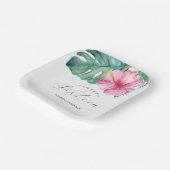 Birthday Paper Plates Sweet 16 Tropical Pappteller (Gewinkelt)