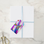 Birthday Paper Tellers Square Sticker Napkins Geschenkanhänger (Mit Garn)