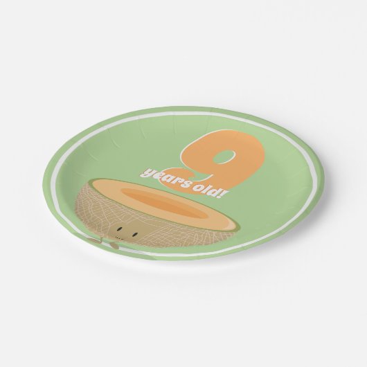 Birthday| Papierplatte Pappteller (Schrägansicht)