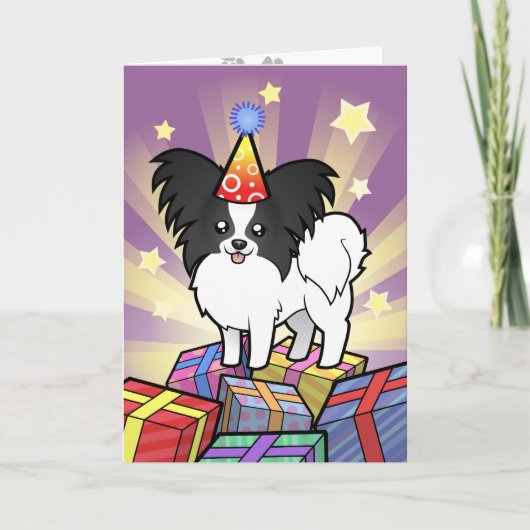 Birthday Papillon Karte (Vorderseite)