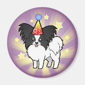 Birthday Papillon Magnet (Vorne)