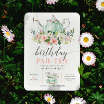 Birthday Par-tea Tee Party Girl Birthday Party