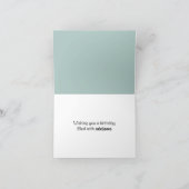 Birthday Parrot mit tropischen Blume Karte (Innenseite)