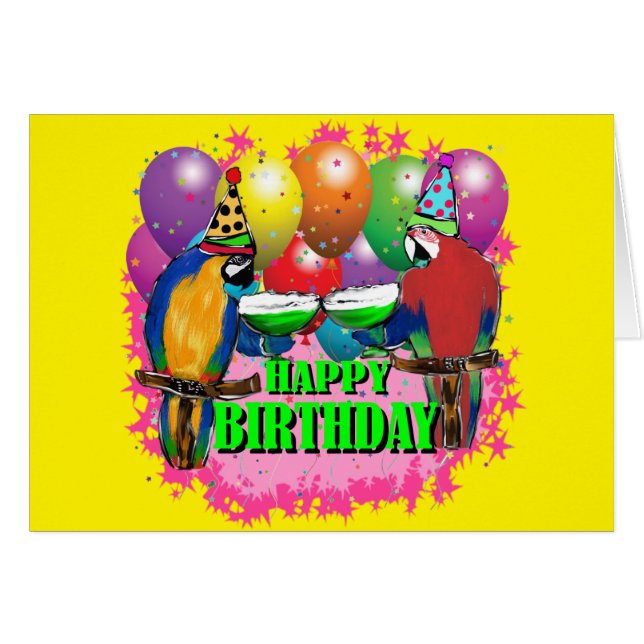 BIRTHDAY PARROTS (Vorderseite (Horizontal))