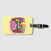 BIRTHDAY PARROTS GEPÄCKANHÄNGER (Vorderseite (Horizontal))