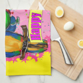 BIRTHDAY PARROTS HANDTUCH (Viertel Falte)